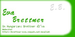 eva brettner business card